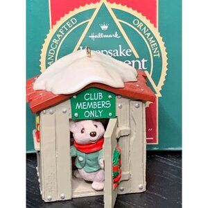 Hallmark Keepsake Ornament 1988 "Our Clubhouse" Collectors Club Handcrafted Chri